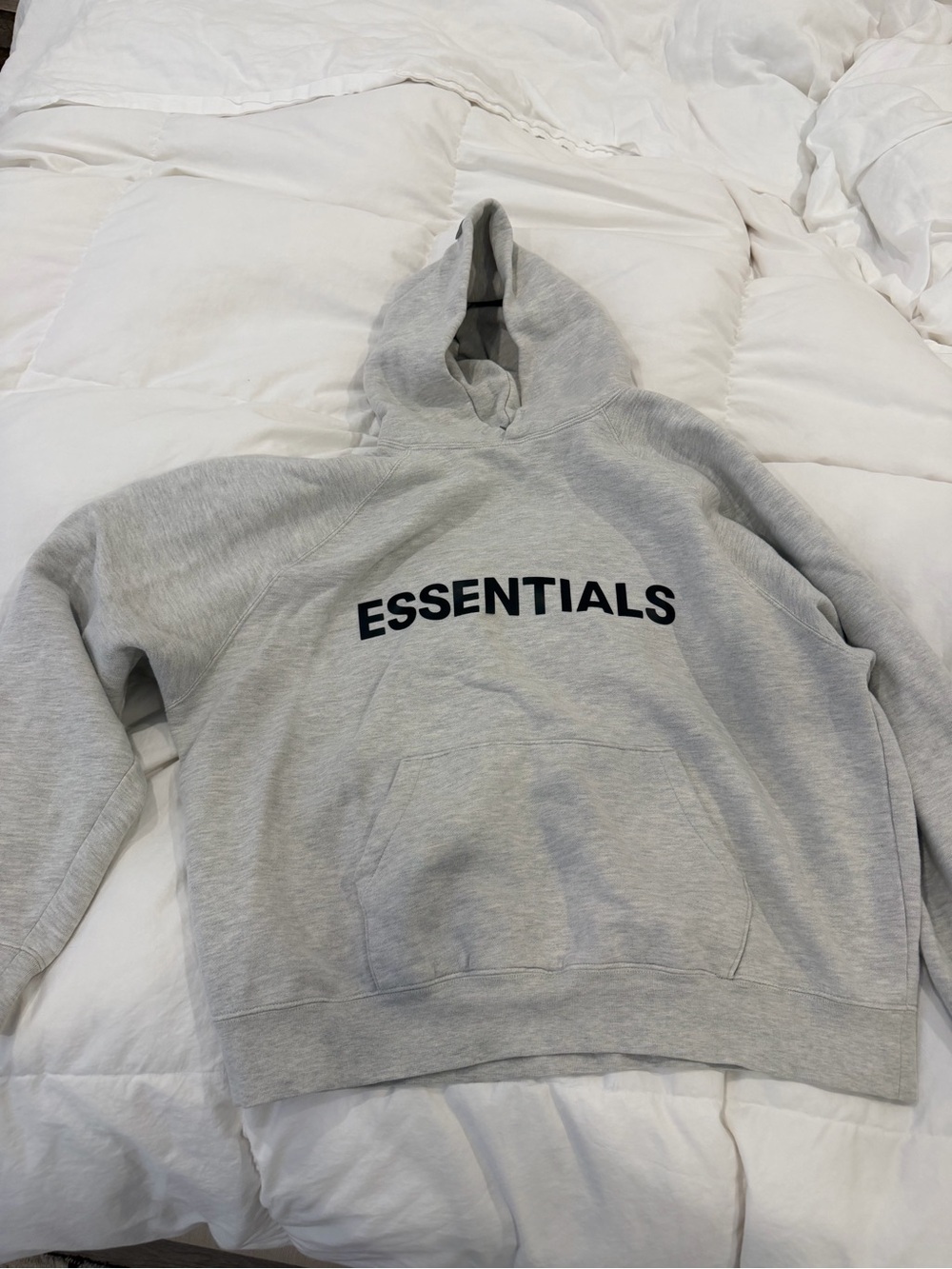 Fear of God Essentials Light Gray Hoodie